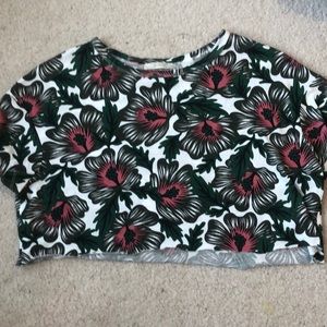 ZARA NWOT CROPPED SHIRT